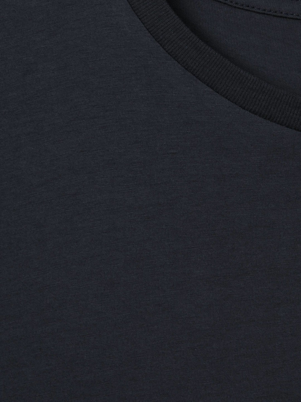 Men Cotton Crew Neck T-Shirt in Airforce Blue