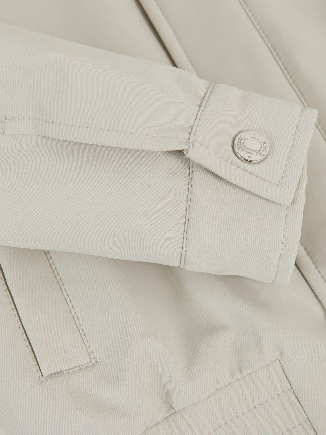 Children & Baby Zip-Through Harrington Jacket in Stone