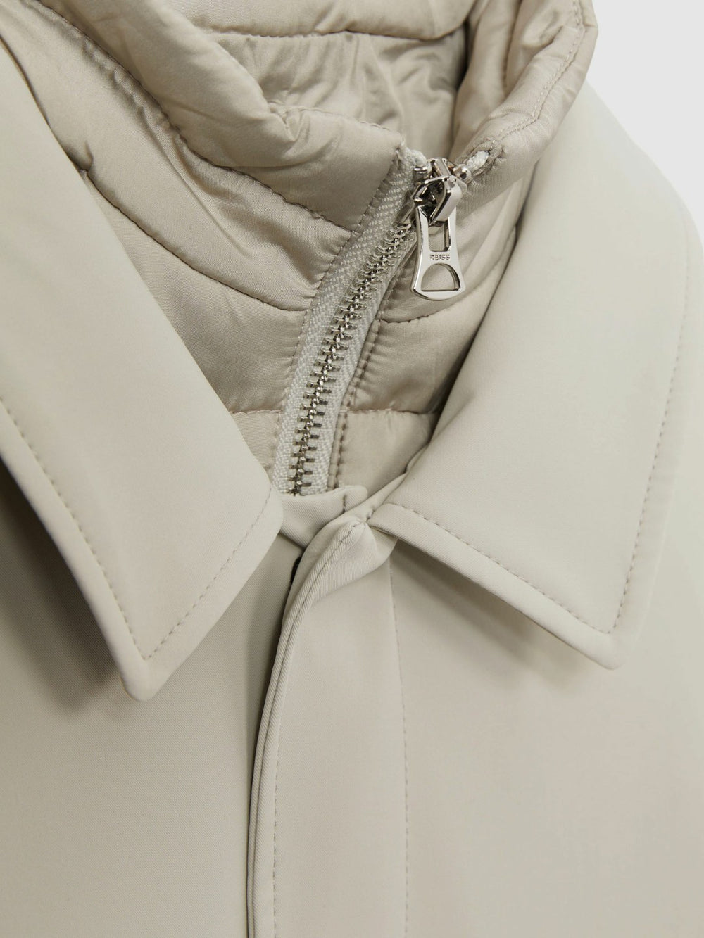 Children & Baby 9-13 yrs Gabardine Coat with Removable Gilet in Stone