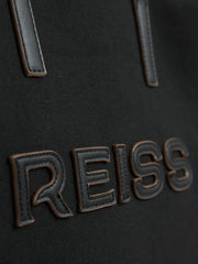 Women Canvas Logo Tote Bag in Black