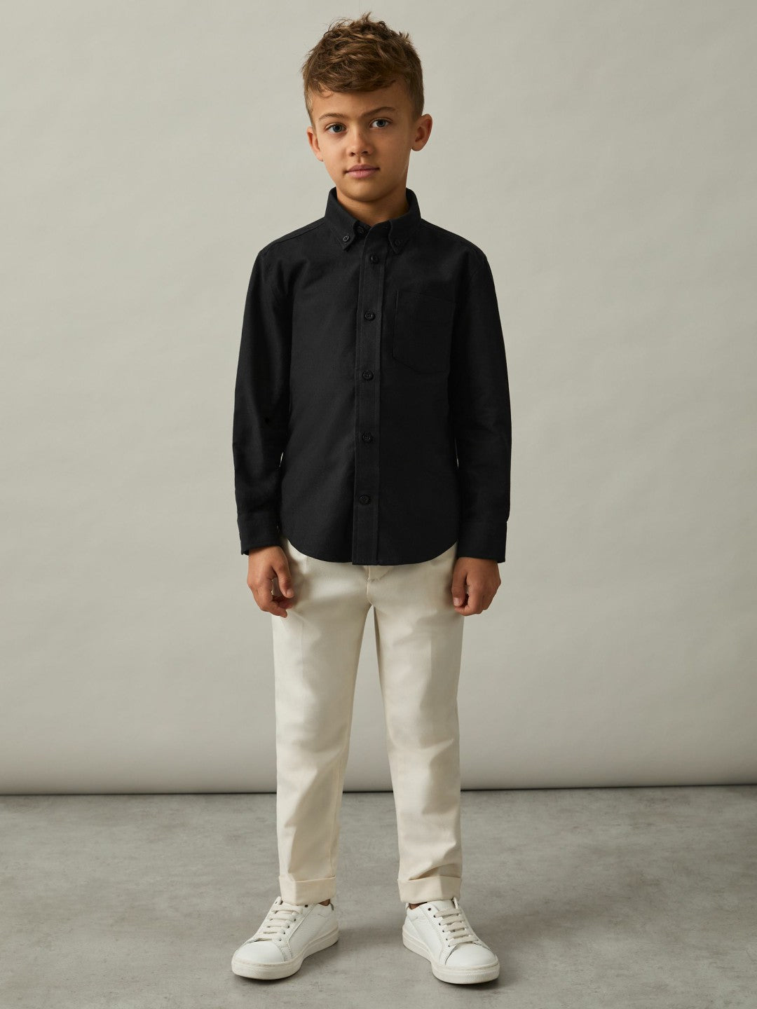 Children & Baby 3-9 yrs Button Down Oxford Shirt in Black