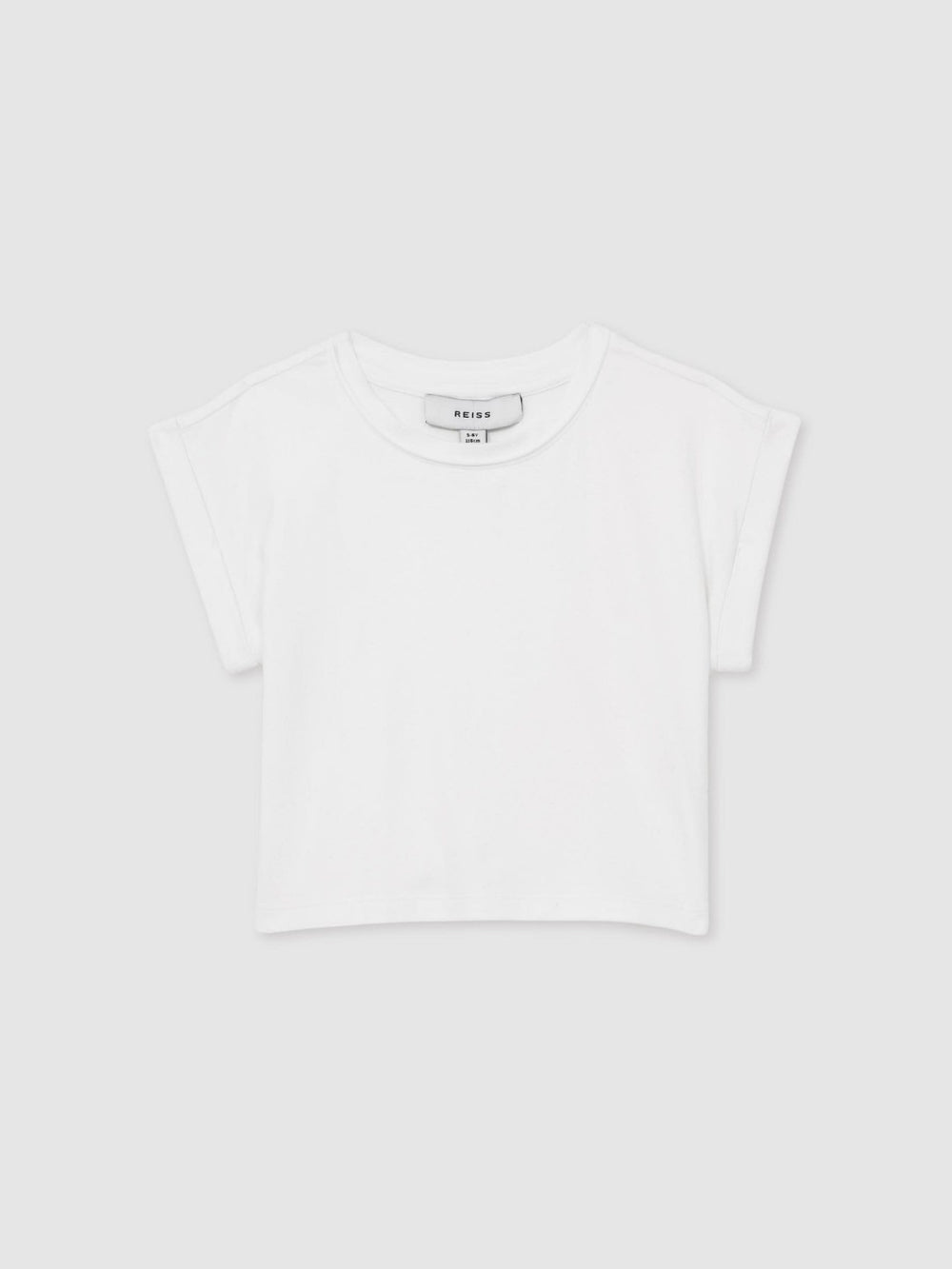 Children & Baby 9-13 yrs Cotton-Jersey Cropped T-Shirt in White
