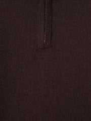 Children & Baby 9-13 yrs Merino Wool Half-Zip Funnel Neck Jumper in Dark Bordeaux