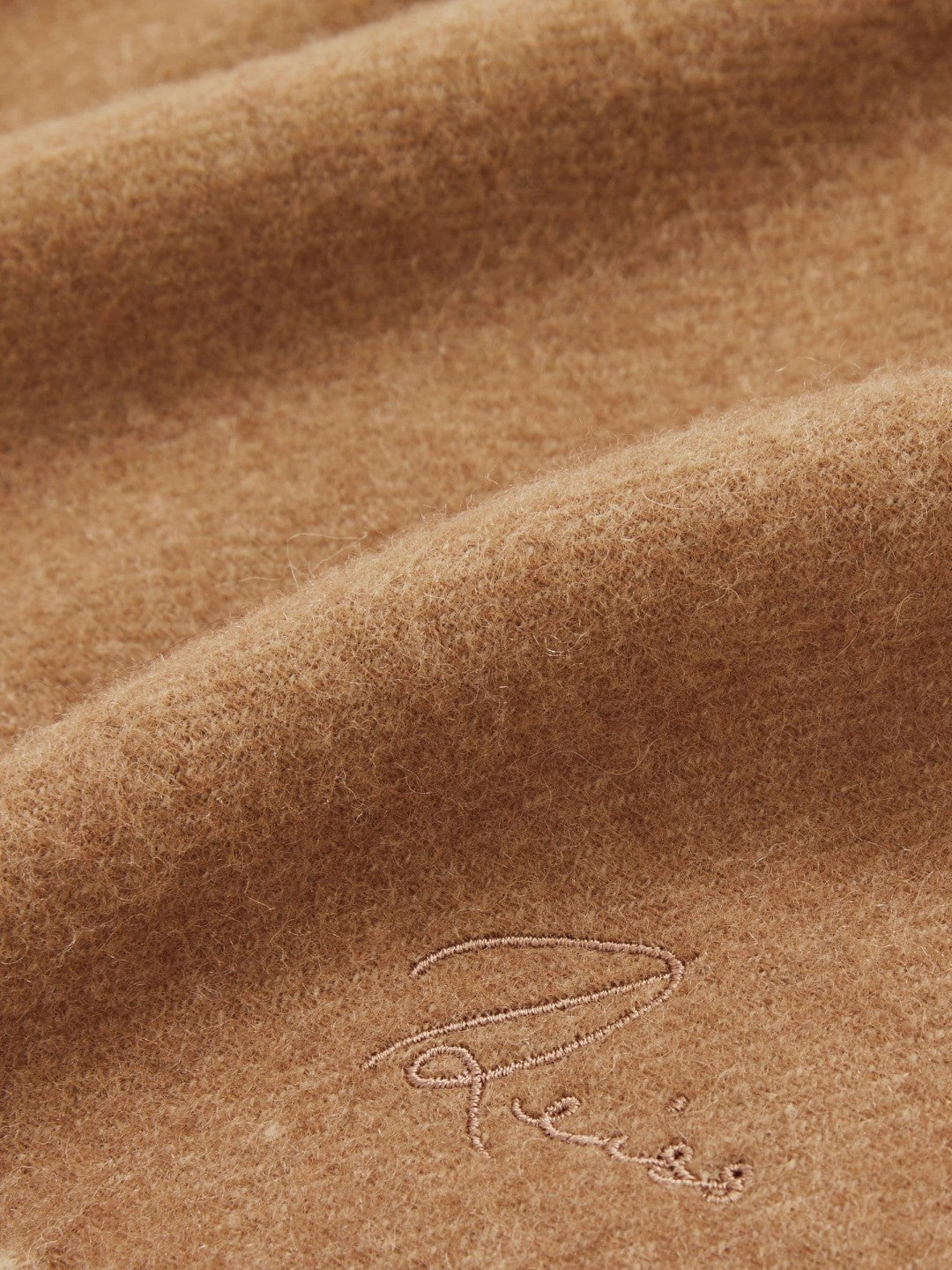 Women Wool-Cashmere Scarf in Biscuit