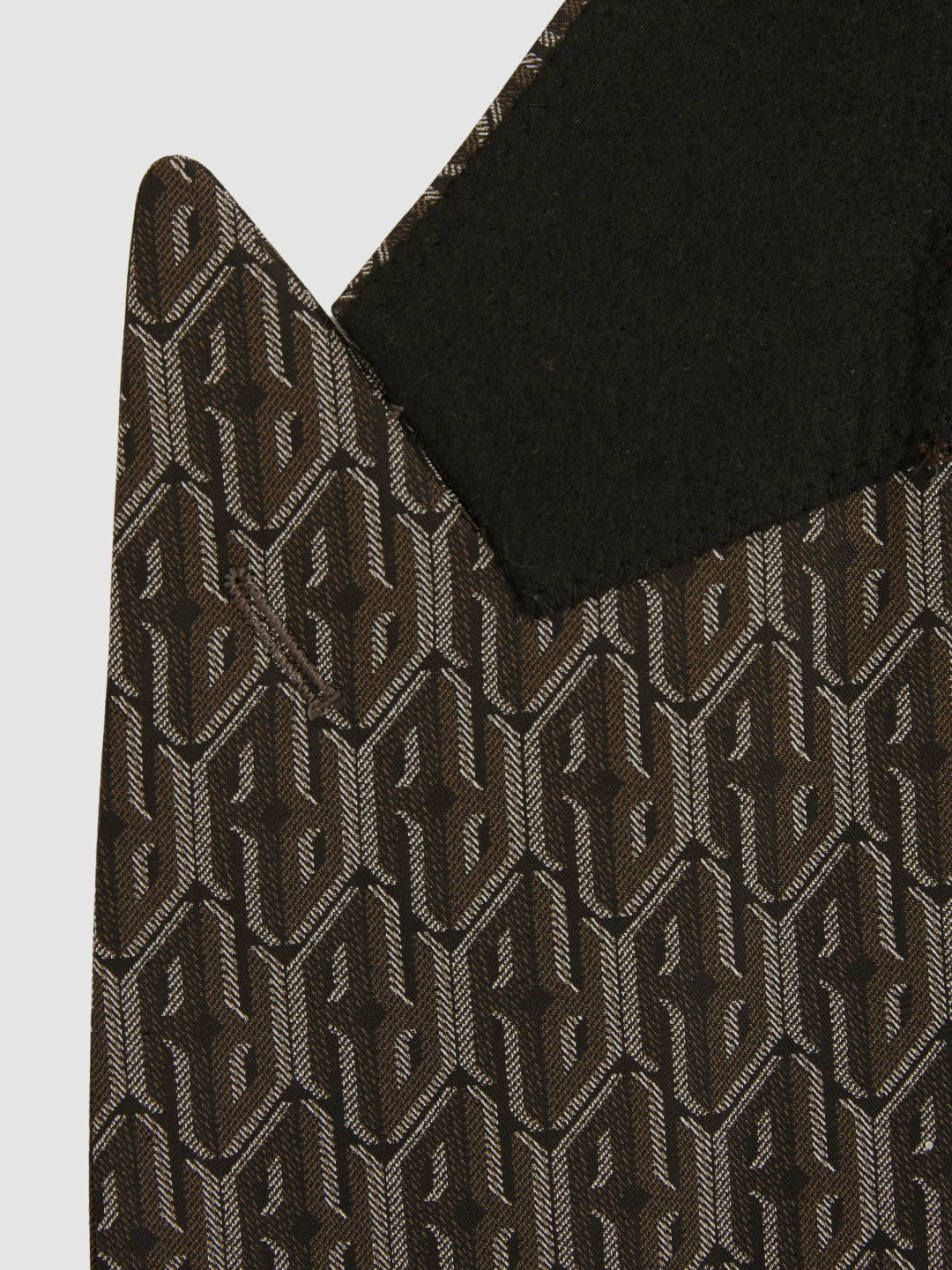 Men Monogram-Jacquard Twill Blazer in Chocolate Brown