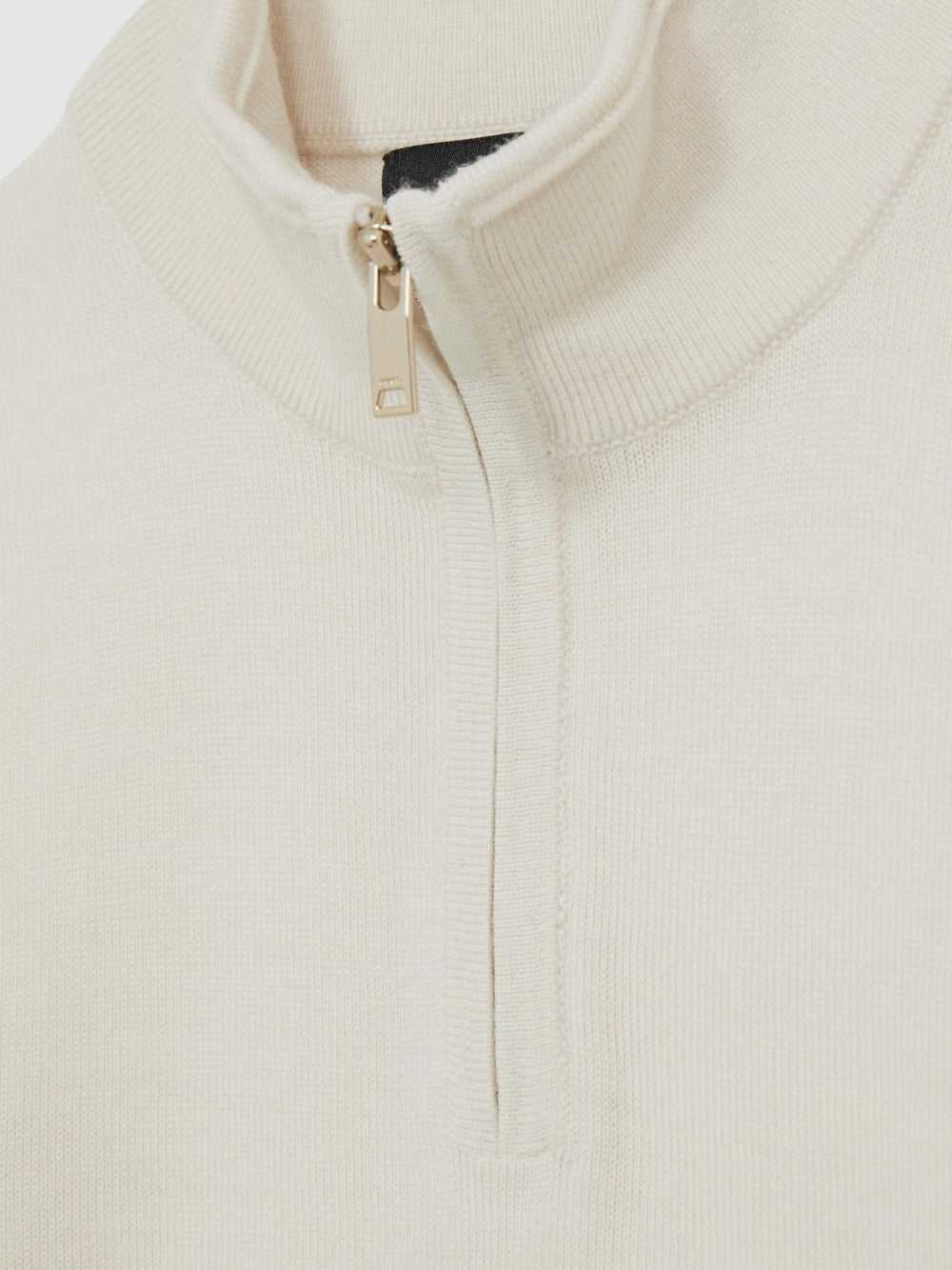Children & Baby 9-13 yrs Merino Wool Half-Zip Funnel Neck Jumper in Snow