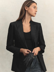 Women Leather Gloves in Black