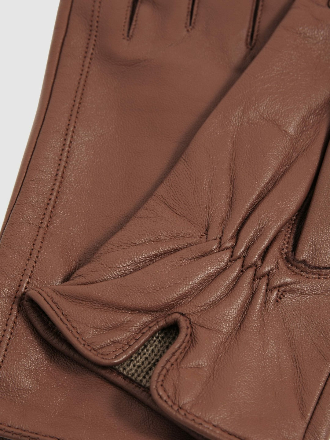 Women Leather Gloves in Tan