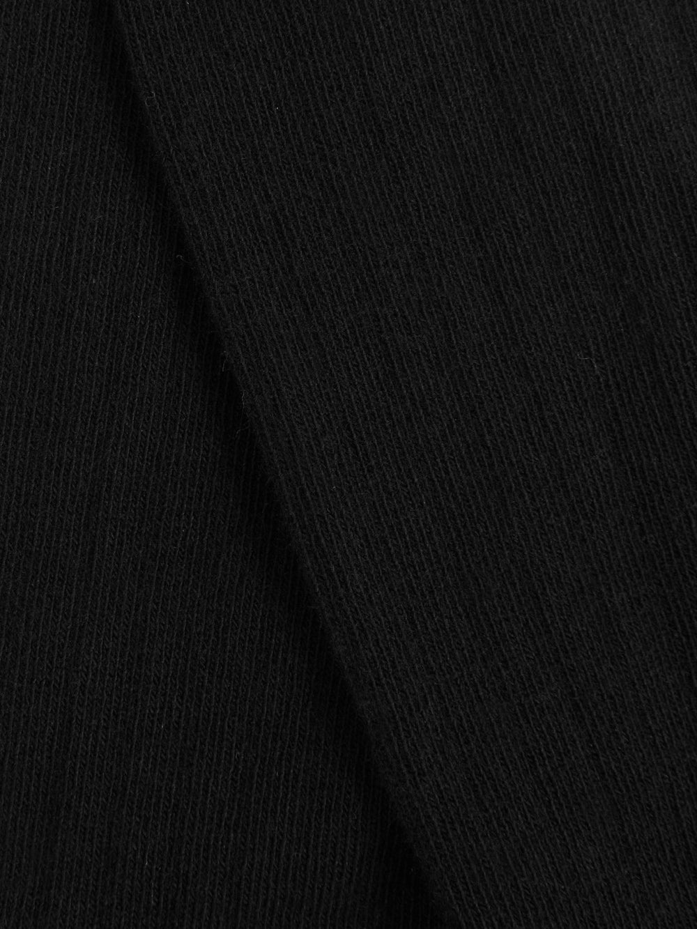 Women Cotton Blend Ribbed Loafer Socks in Black