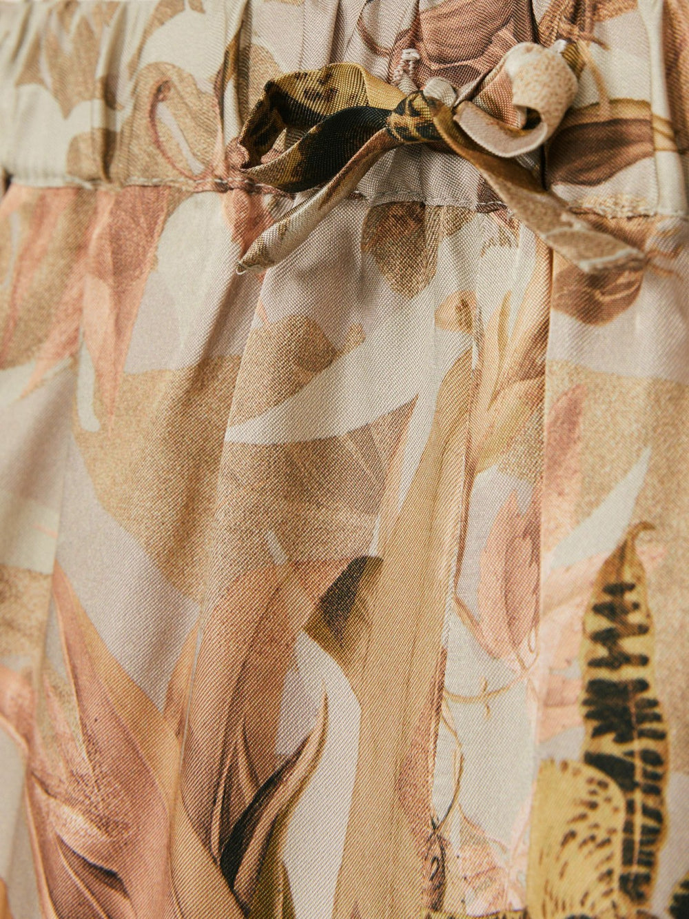 Children & Baby 9-13 yrs  | NYBG Satin Floral-Print Shorts in Khaki