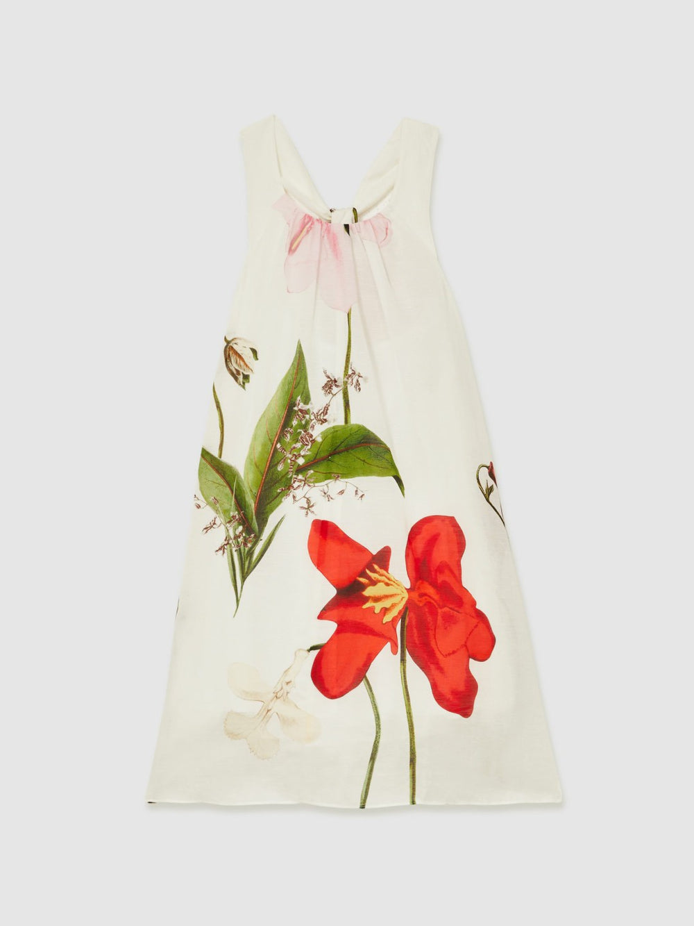 Children & Baby 9-13 yrs  | NYBG Floral Maxi Dress With Linen in Ivory