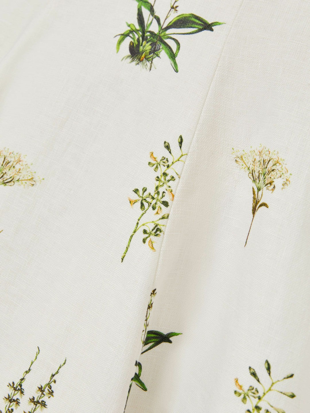 Children & Baby 4-9 yrs  | NYBG Linen Floral Flared Dress in Ivory
