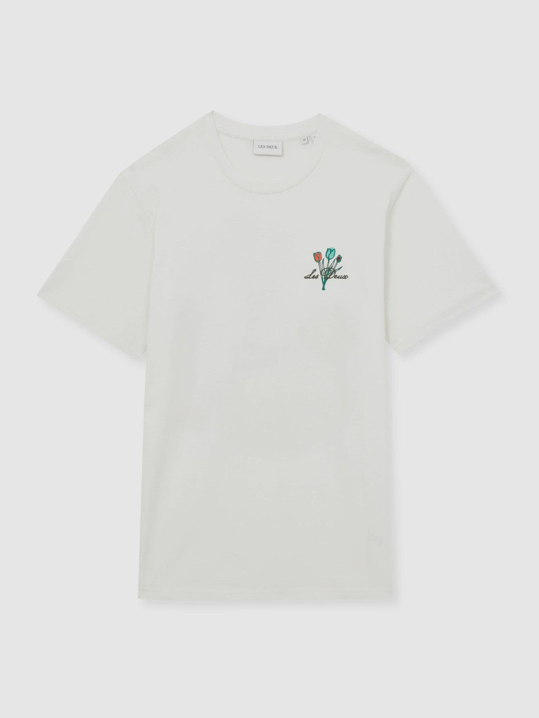 Men Les Deux 100% Cotton Café Print T-Shirt in Ivory Print