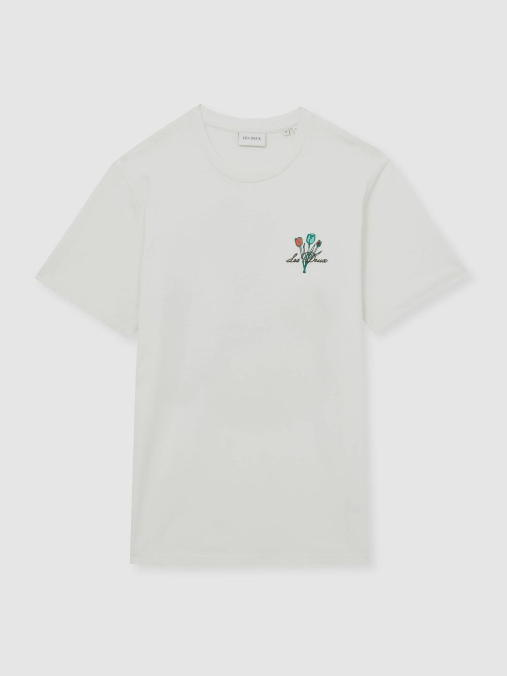 Men Les Deux 100% Cotton Café Print T-Shirt in Ivory Print