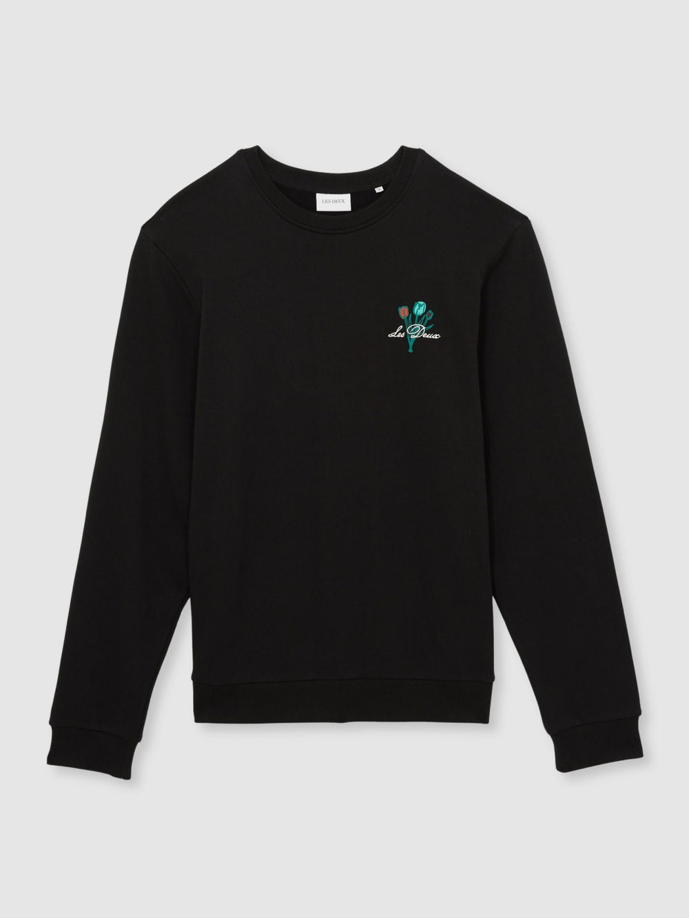 Men Les Deux Cotton Café Sweatshirt in Black Print