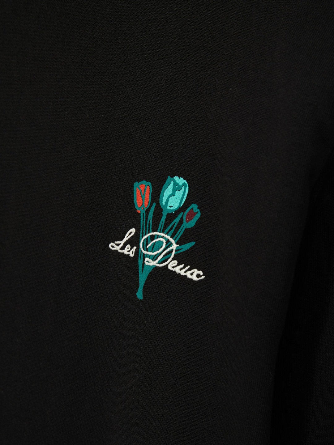 Men Les Deux Cotton Café Sweatshirt in Black Print