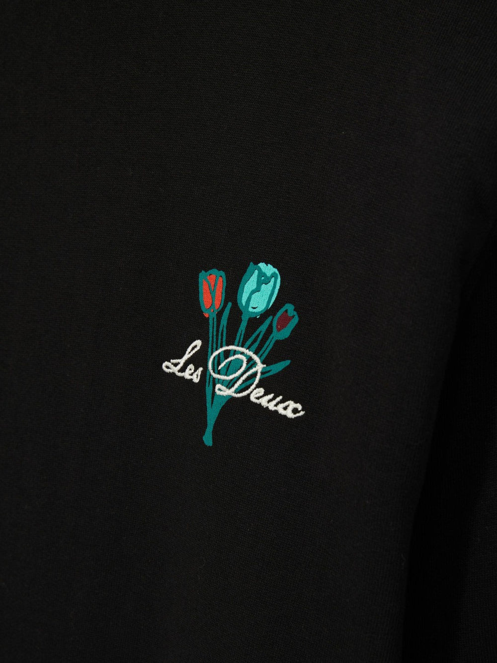 Men Les Deux Cotton Café Sweatshirt in Black Print