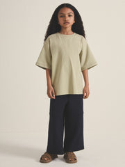 Children & Baby 13-14 yrs  | Les 100 Ciels Oversize T-Shirt in Sage