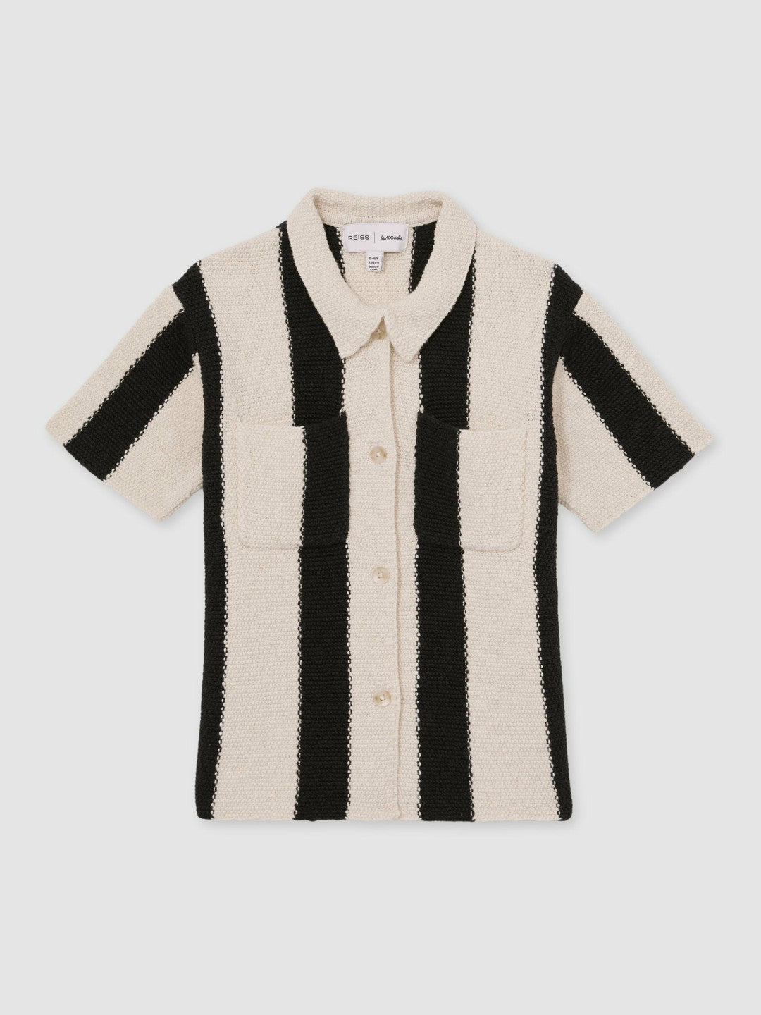 Children & Baby 9-13 yrs  | Les 100 Ciels Stripe Knit Shirt in Black