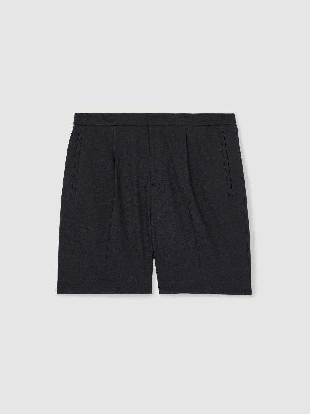 Men Relaxed Drawstring Shorts in Navy