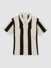 Children & Baby 4-9 yrs  | Les 100 Ciels Stripe Knit Shirt in Black