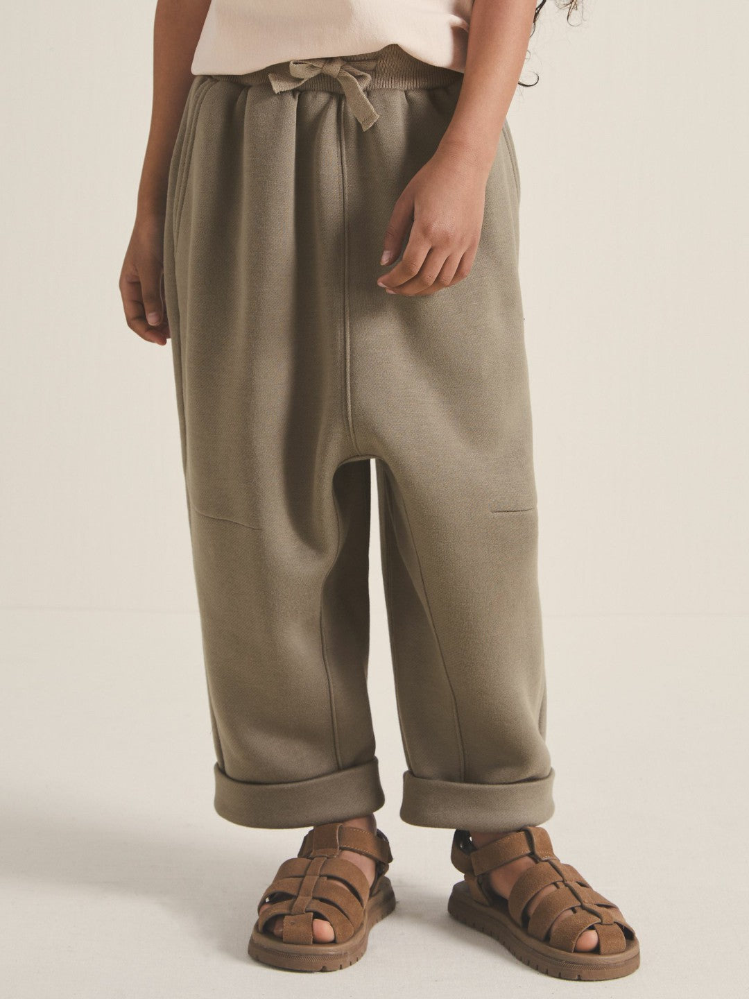 Children & Baby 9-13 yrs  | Les 100 Ciels Jersey Joggers in Mink
