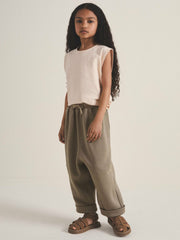 Children & Baby 4-9 yrs  | Les 100 Ciels Jersey Joggers in Mink