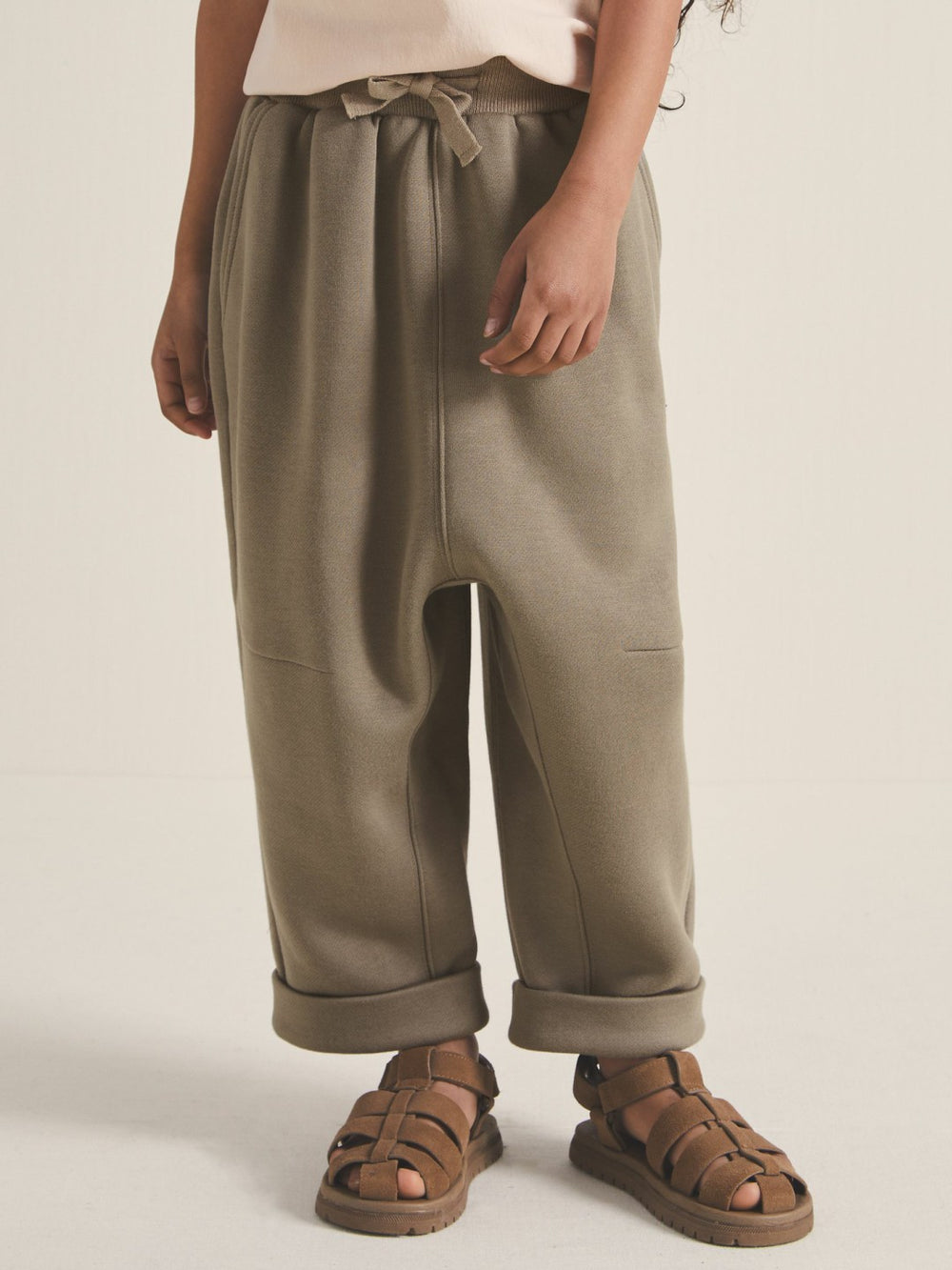 Children & Baby 4-9 yrs  | Les 100 Ciels Jersey Joggers in Mink