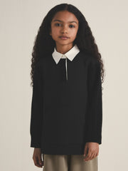 Children & Baby 4-9 yrs  | Les 100 Ciels Polo Sweatshirt in Black