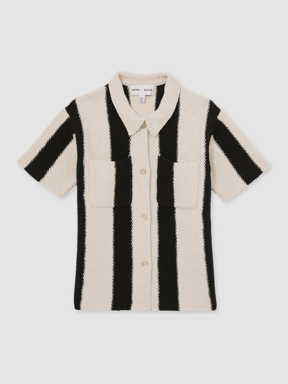 Children & Baby 13-14 yrs  | Les 100 Ciels Stripe Knit Shirt in Black