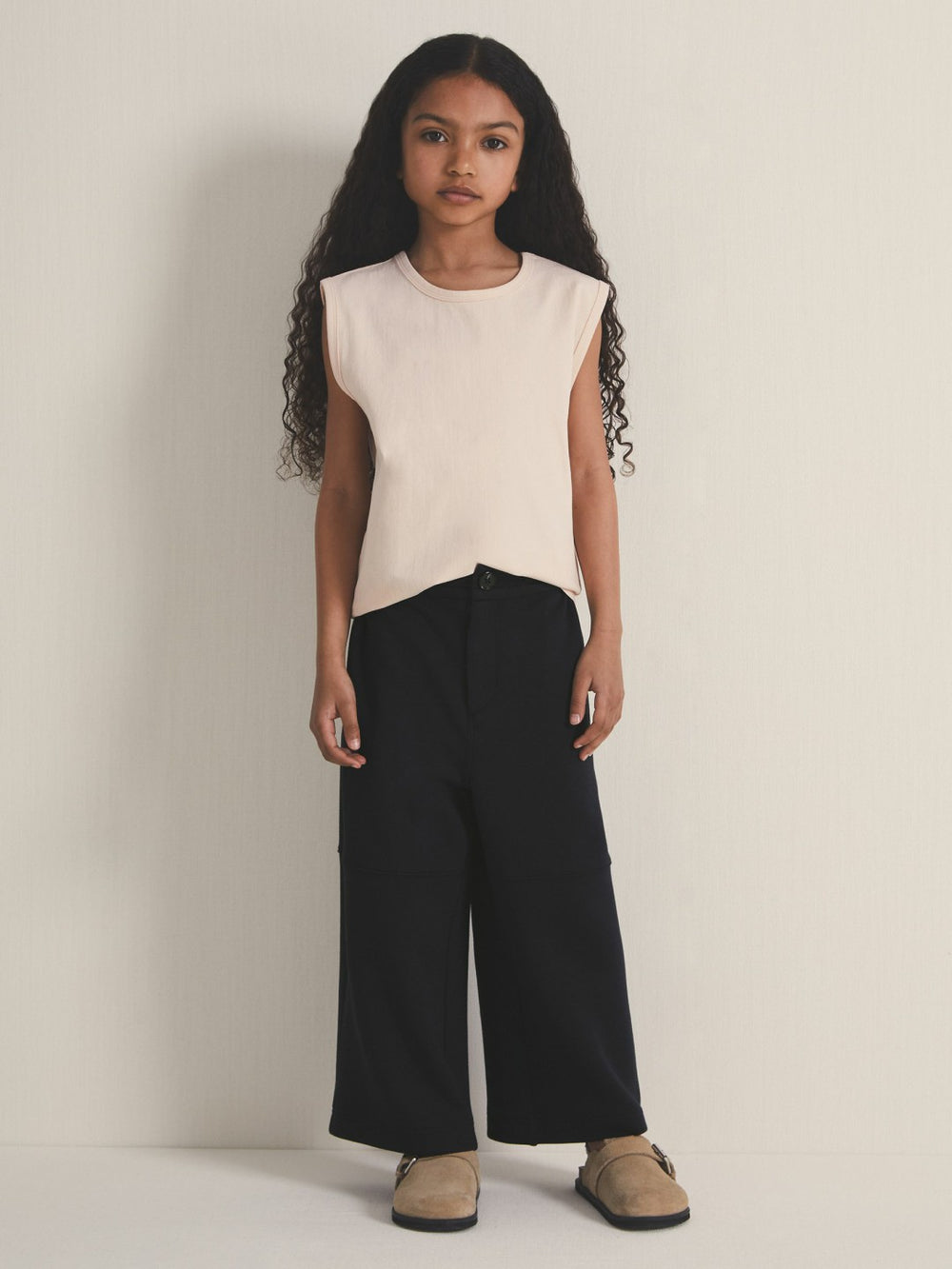 Children & Baby 9-13 yrs  | Les 100 Ciels Wide-Leg Joggers in Navy