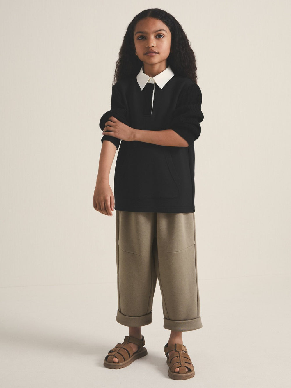 Children & Baby 9-13 yrs  | Les 100 Ciels Polo Sweatshirt in Black