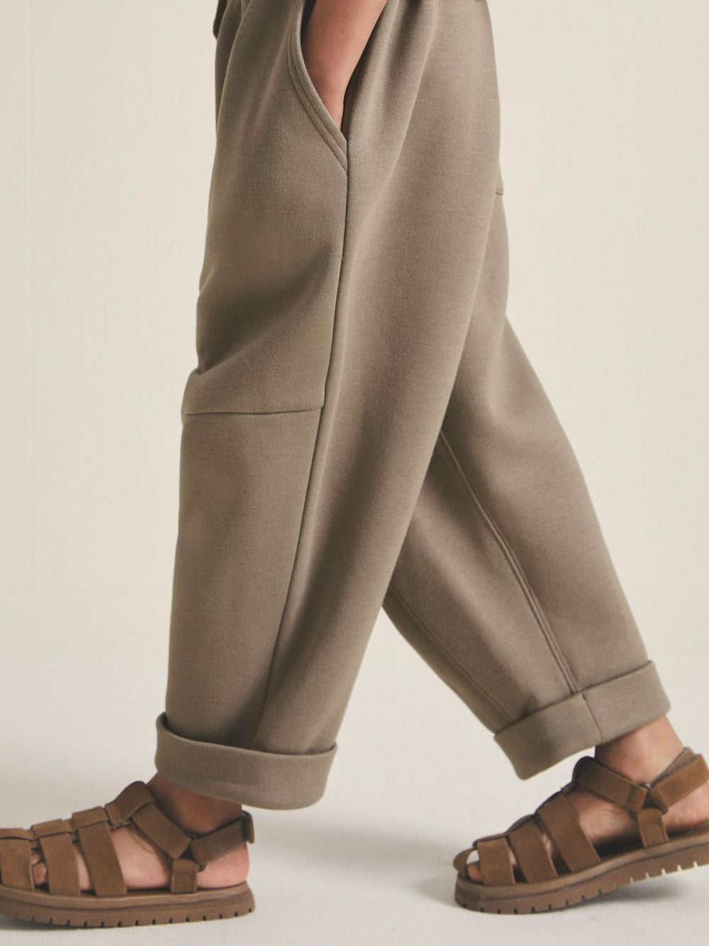 Children & Baby 13-14 yrs  | Les 100 Ciels Jersey Joggers in Mink