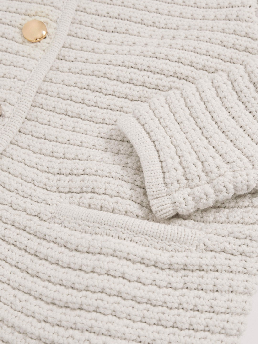 Women Paige Textured-Knit Cardigan in Ivory