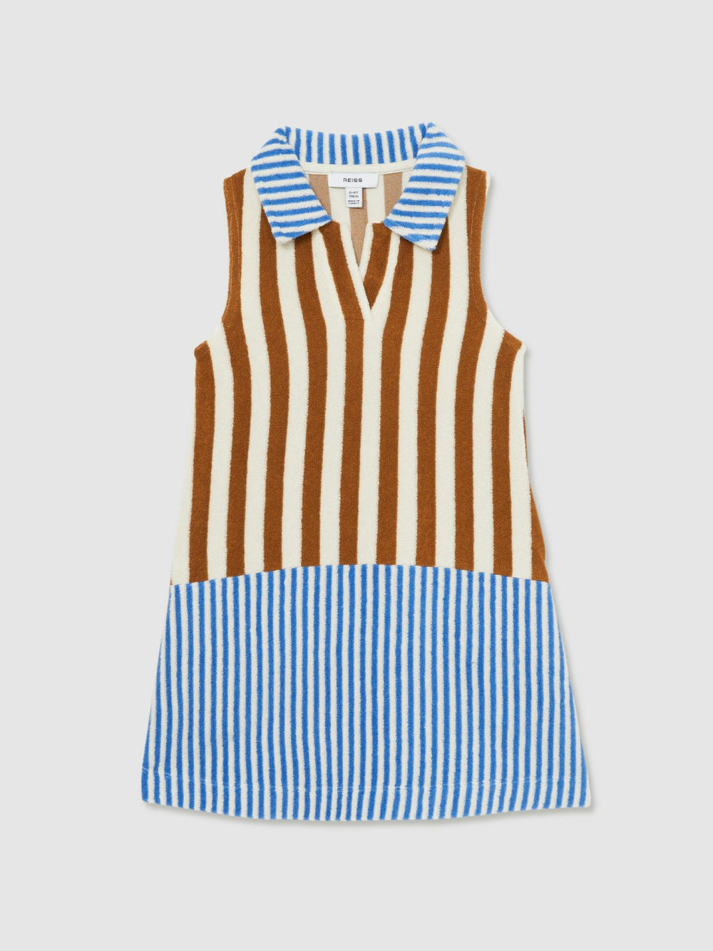 Children & Baby 4-9 yrs Towelling Stripe Dress in Multi