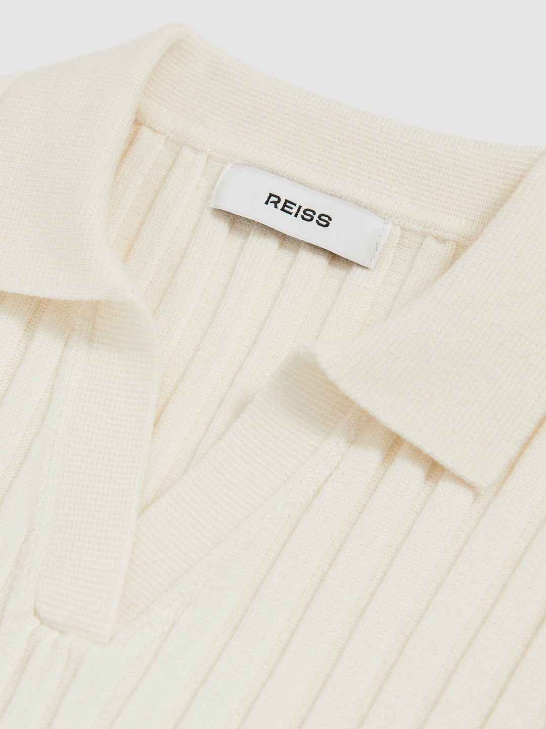 Children & Baby 4-9 yrs Rib-Knit Polo Top in Ivory