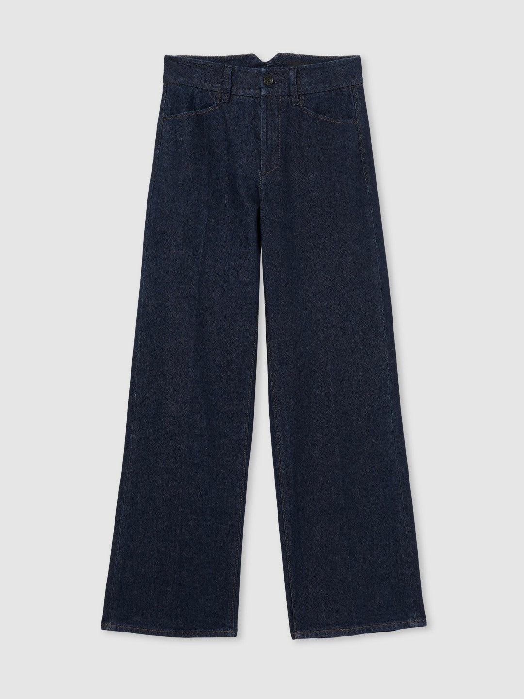 Women Paige Petite Wide-Leg Jeans in Dark Edinburgh Blue