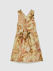 Children & Baby 4-9 yrs  | NYBG Floral-Print Midi Dress in Khaki