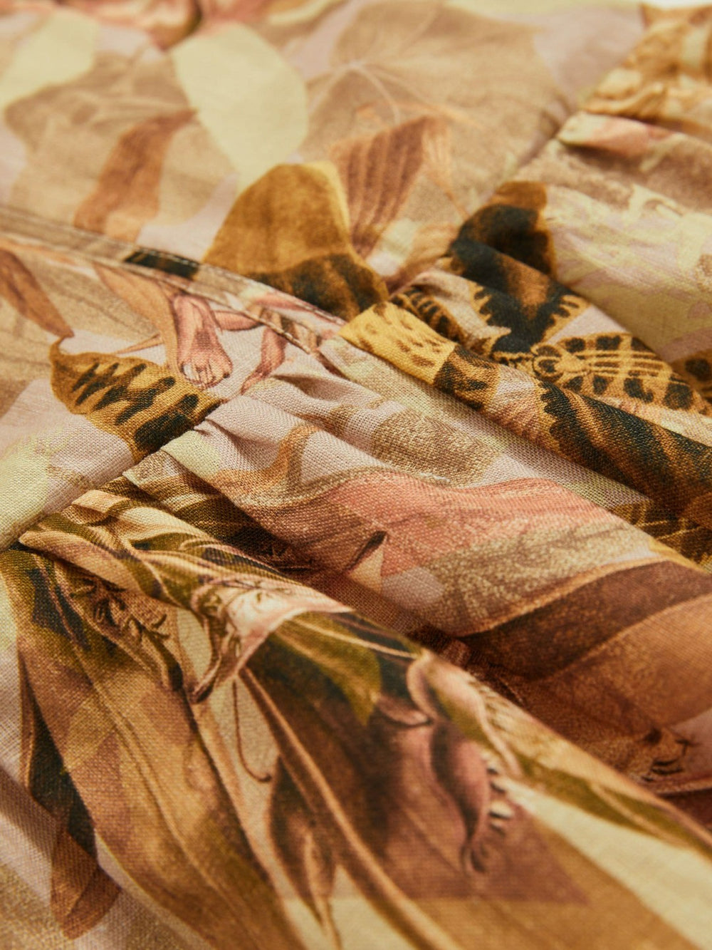 Children & Baby 4-9 yrs  | NYBG Floral-Print Midi Dress in Khaki