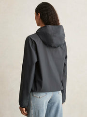 Women Rains Hardshell Short Jacket in Navy