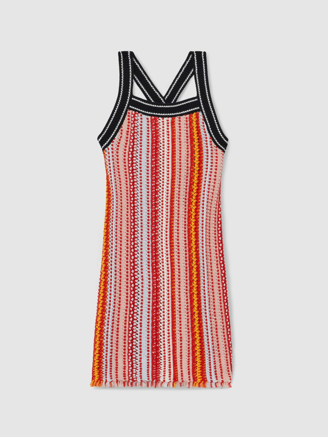 Children & Baby 4-9 yrs Cotton Striped Knit Dress in Multi