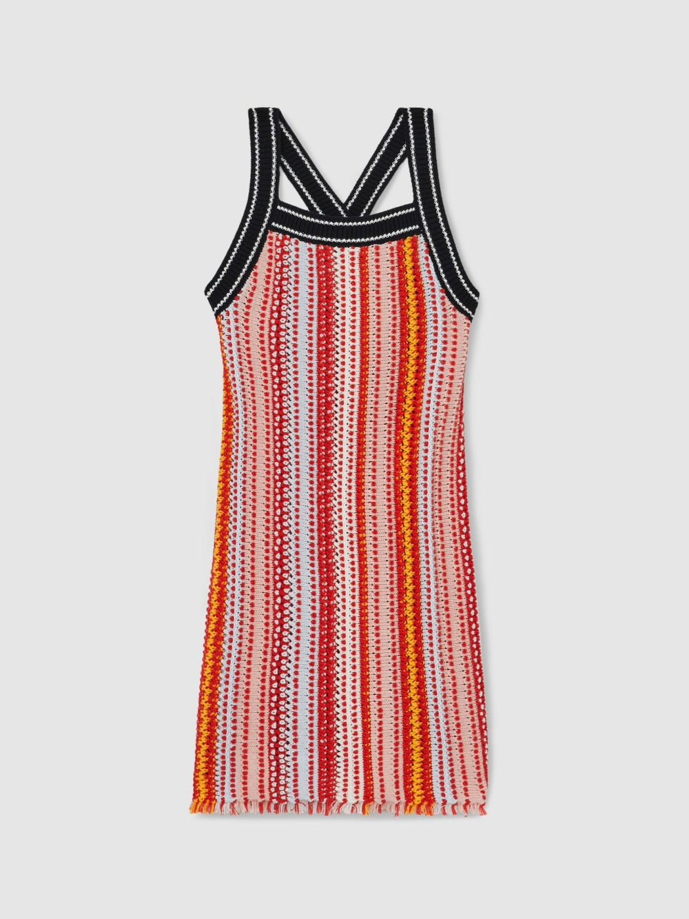 Children & Baby 4-9 yrs Cotton Striped Knit Dress in Multi