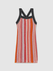 Children & Baby 4-9 yrs Cotton Striped Knit Dress in Multi