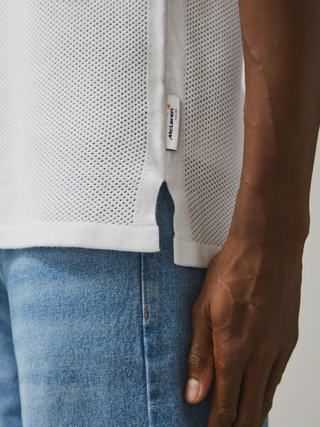 Men McLaren F1 Team Speedmark Knit Vest in White