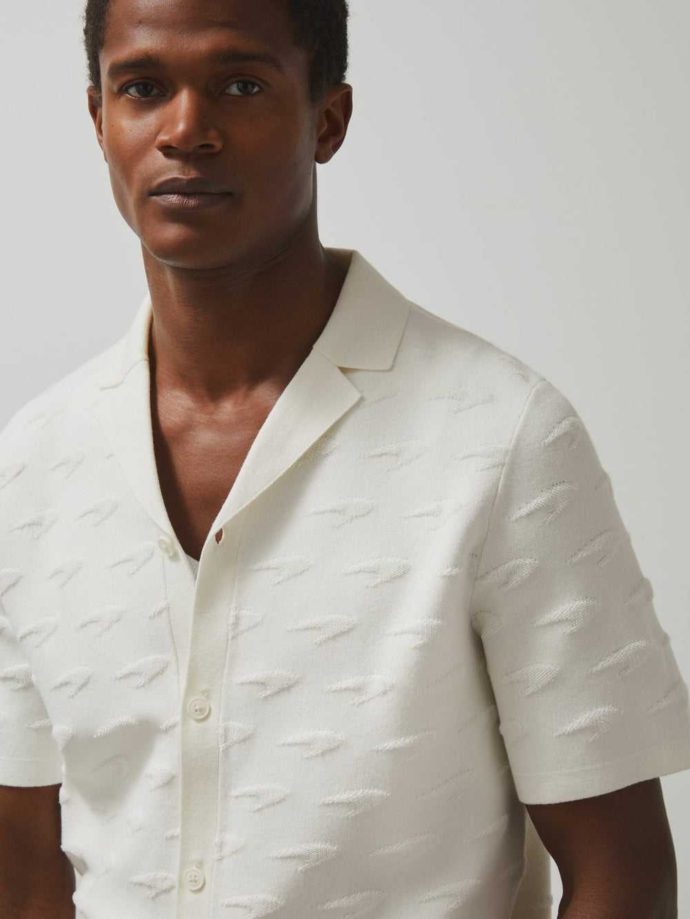 Men McLaren F1 Team Speedmark Knit Shirt in White