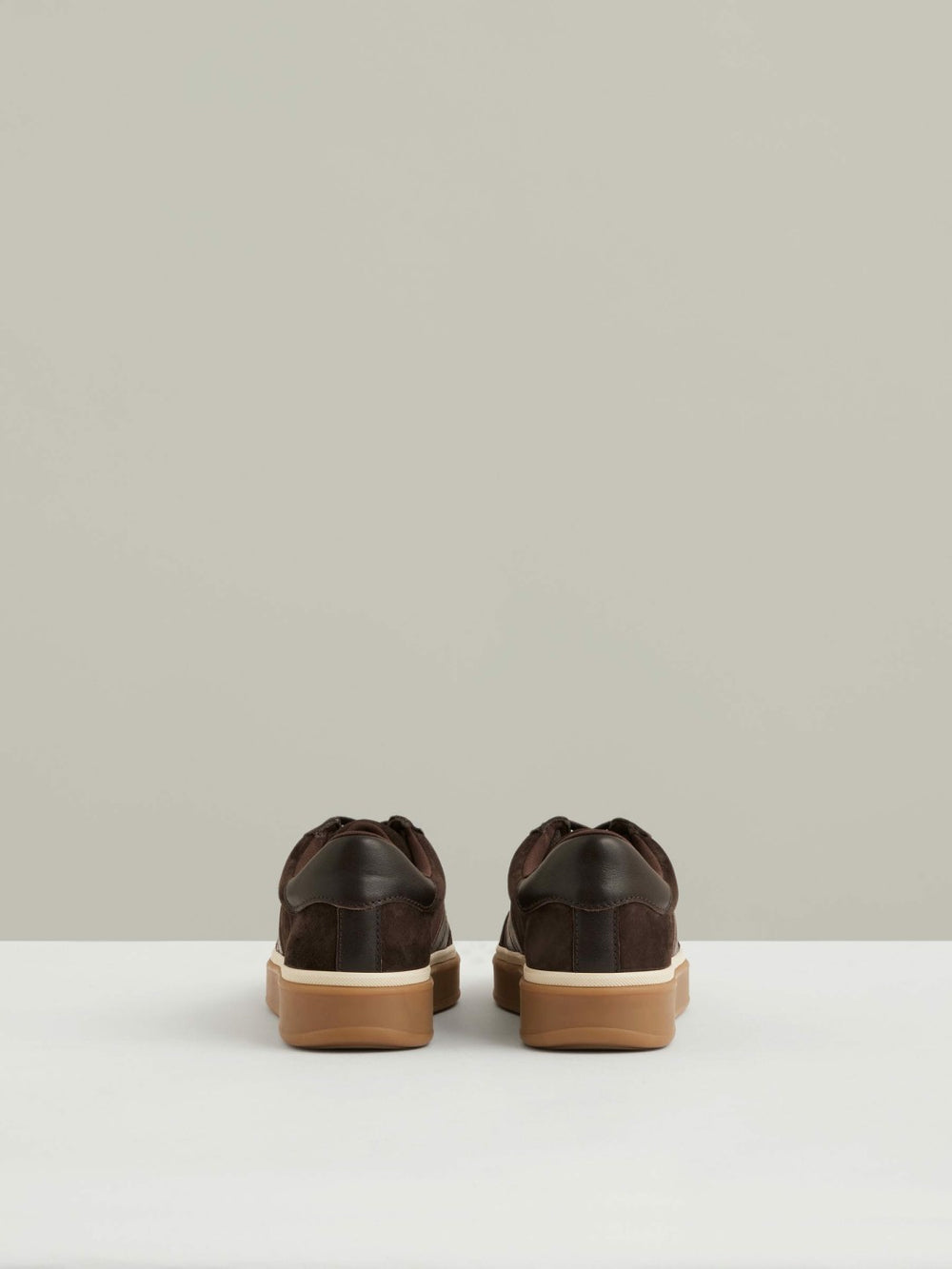 Women Suede Low-Top Trainers in Chocolate