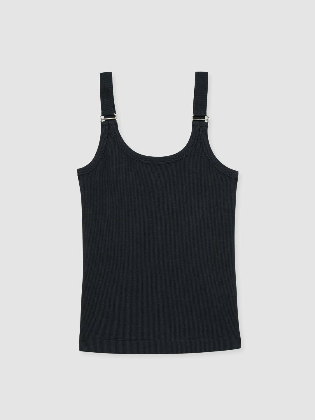 Women Stretch-Cotton D-Ring Strap Vest in Navy