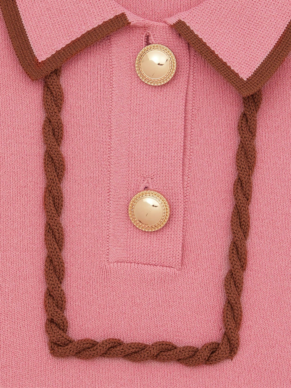 Children & Baby 3-9 yrs Twist-Piped Knitted Dress in Pink