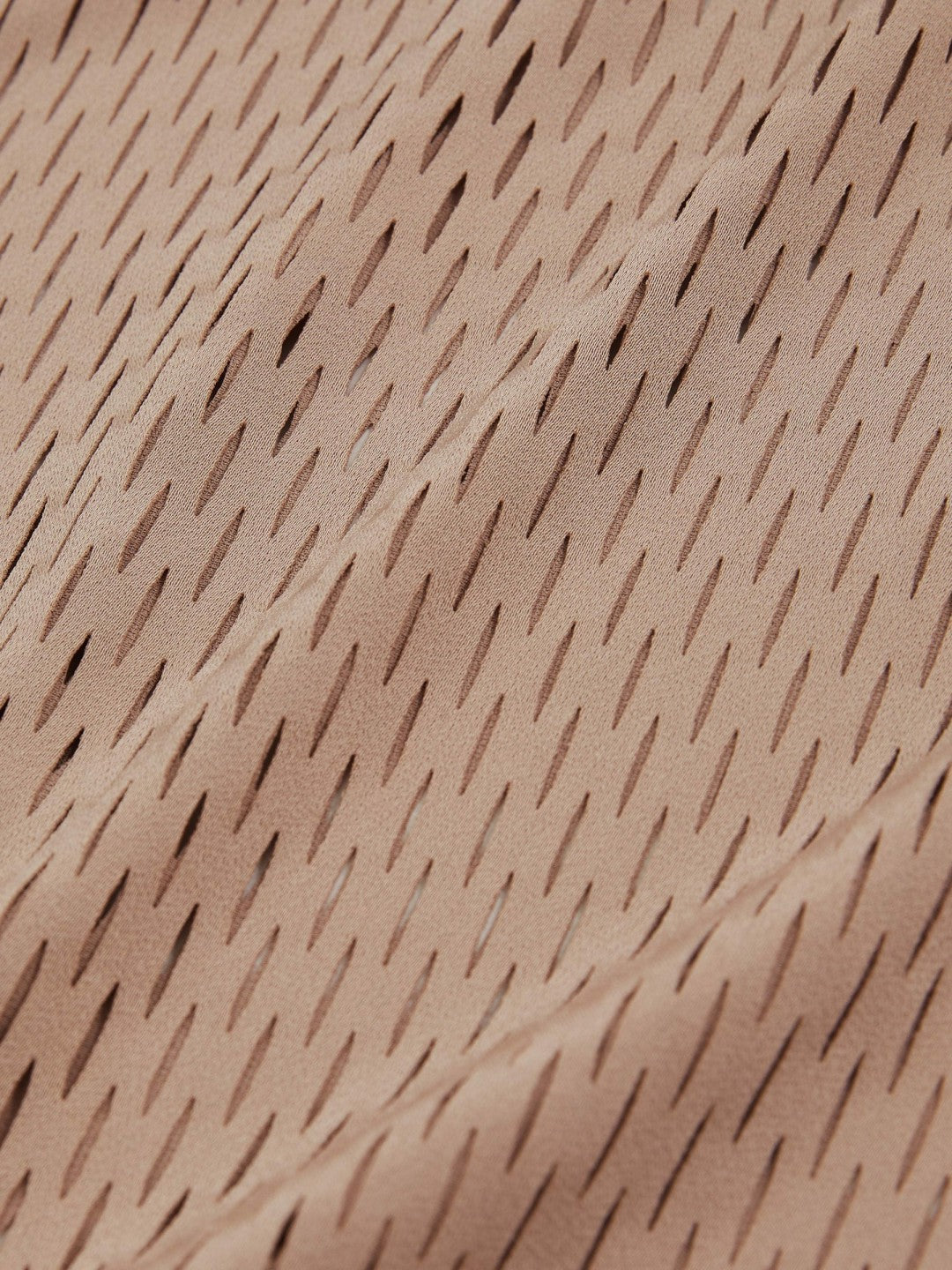 Women Atelier Laser-Cut Vest Top in Taupe