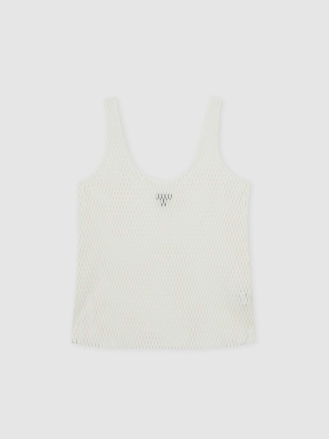 Women Atelier Laser-Cut Vest Top in Cream